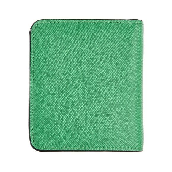 Grassy Green Leather Compact Wallet - Picture 5 of 5